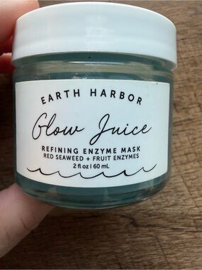 Earth Harbor Glow Juice Refining Enzyme Mask — Teal Cream
